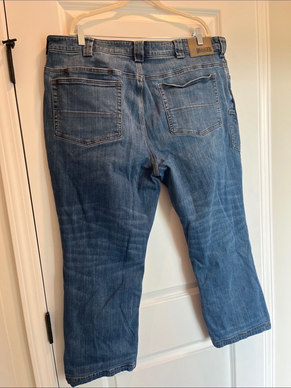 Duluth Trading Co Medium Blue Relaxed Fit Men's Jeans